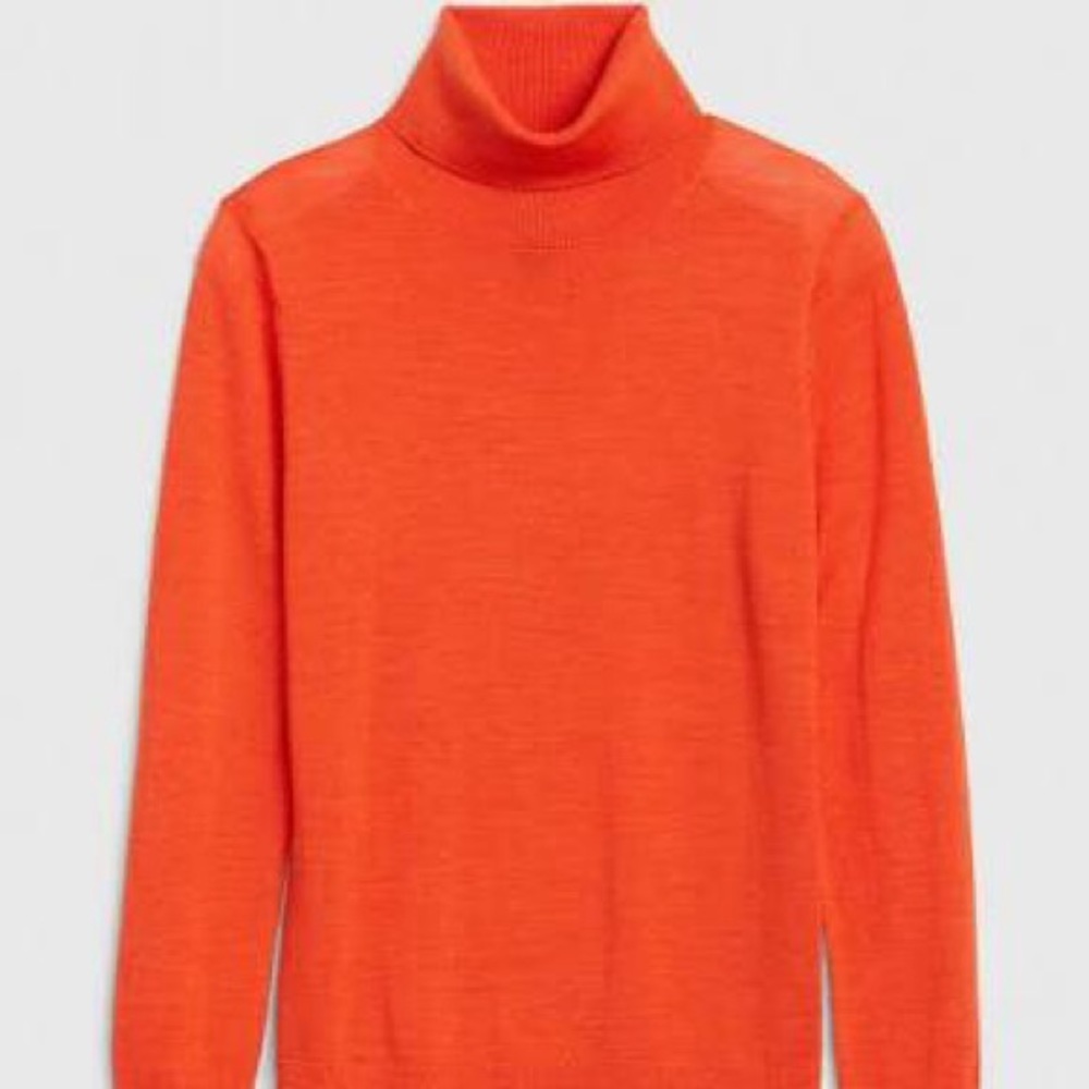 Orange Turtle Neck Sweater